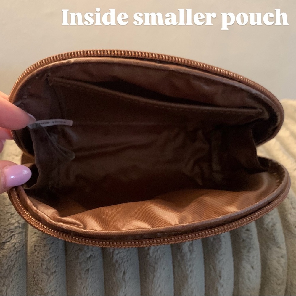 BEIS The Cosmetic Pouch Set in Maple - Picture 5 of 6